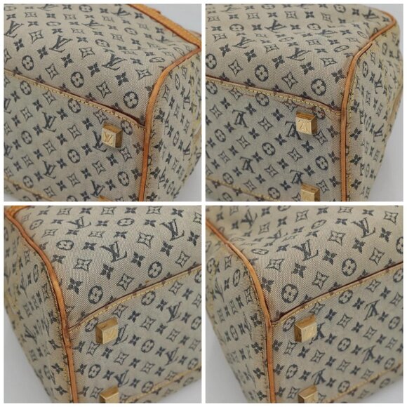 LOUIS VUITTON Monogram Mini Marie Hand Bag Blue M92003 LV Auth 119079 - Picture 16 of 16